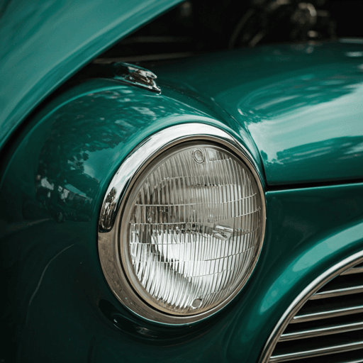 Abstract vintage headlight