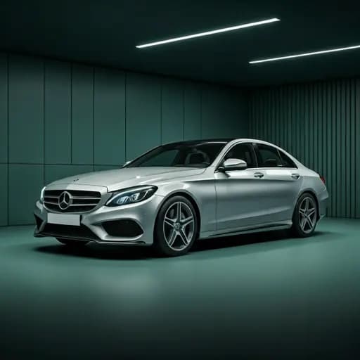 Silver Mercedes W205